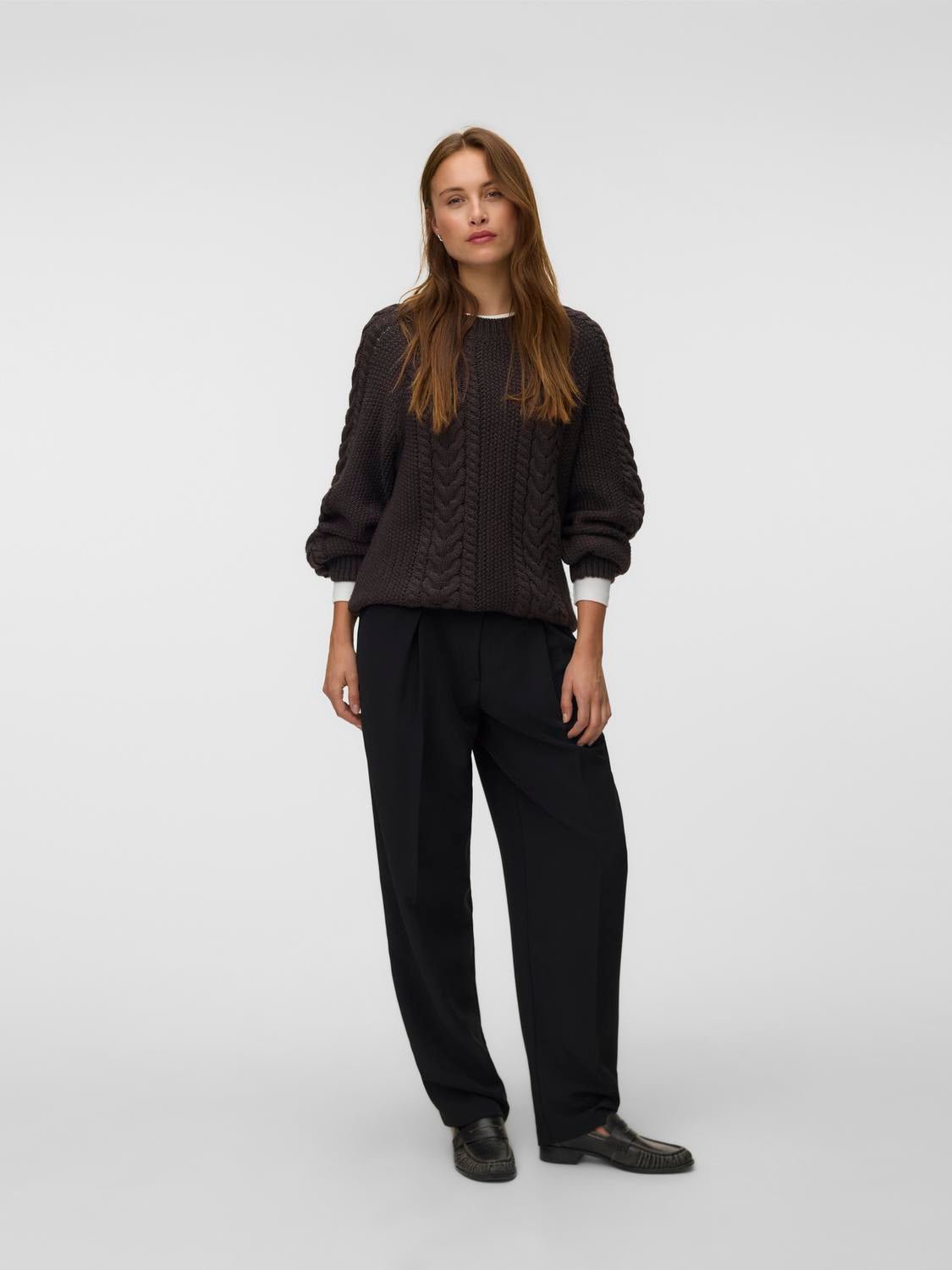 AWTOA Pullover - Chocolate Torte - VERO MODA & VILA Bergvik